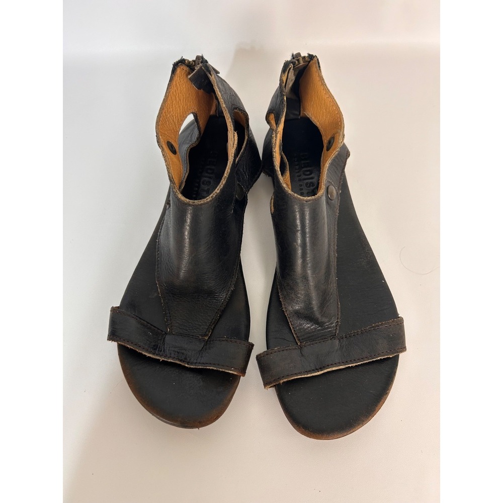 Bed Stu Soto Women's Shoes 8.5 Leather Open Toe Back Zip Casual Sandals